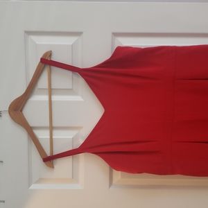 LOFT Wide Leg Red Jumpsuit Sz 16